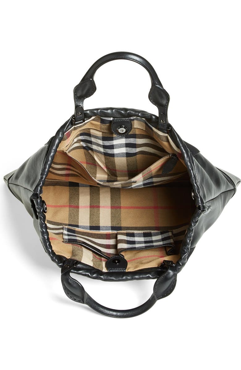 Burberry 'Big Crush' Leather Tote, Alternate, color,