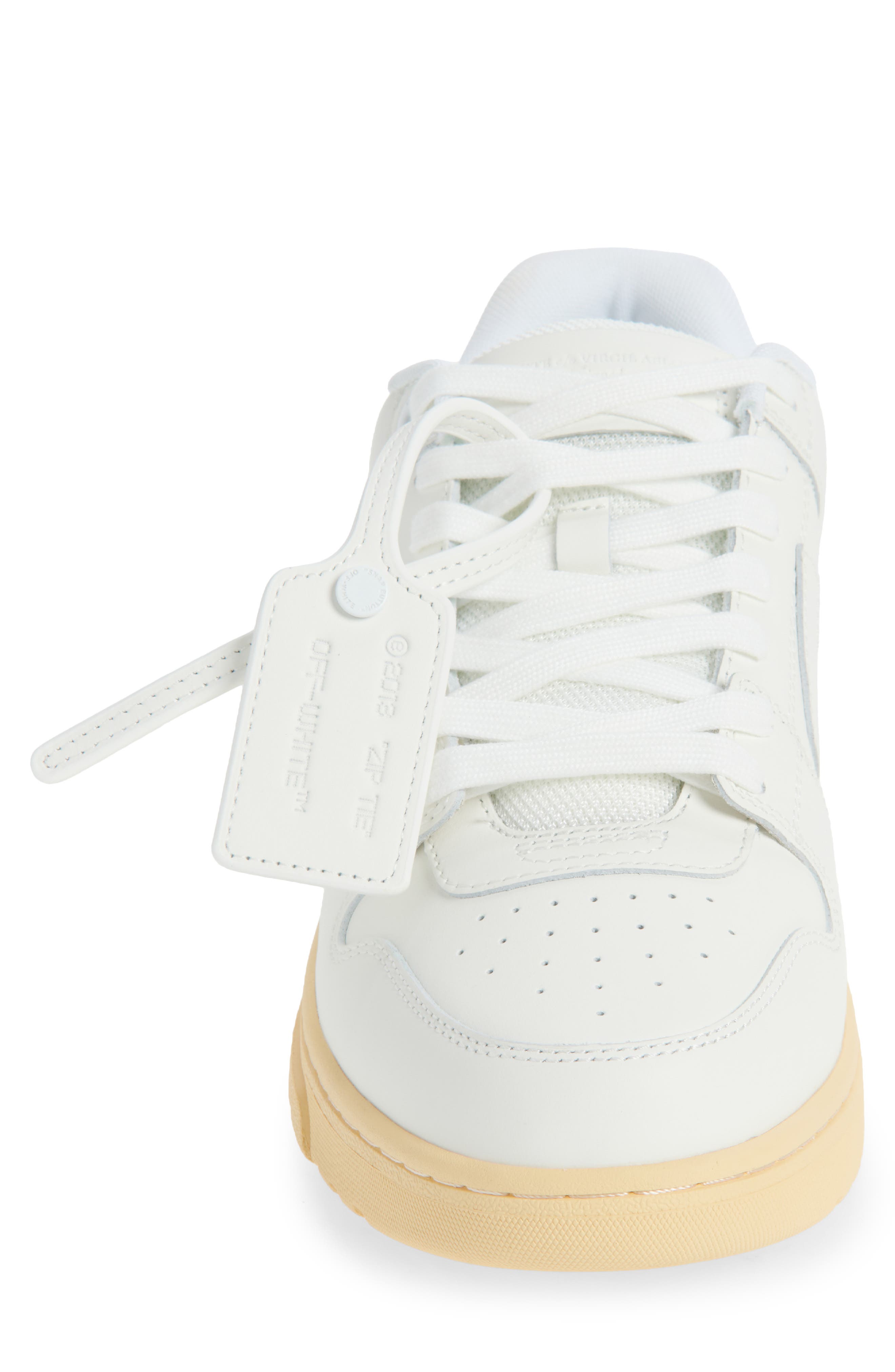 Off-White Out Of Office Calf Leather Sneaker, Alternate, color, White