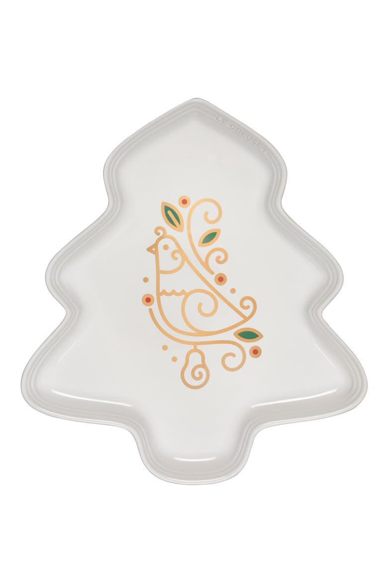 Noël Collection Partridge in a Pear Tree Platter, Main, color, WHITE
