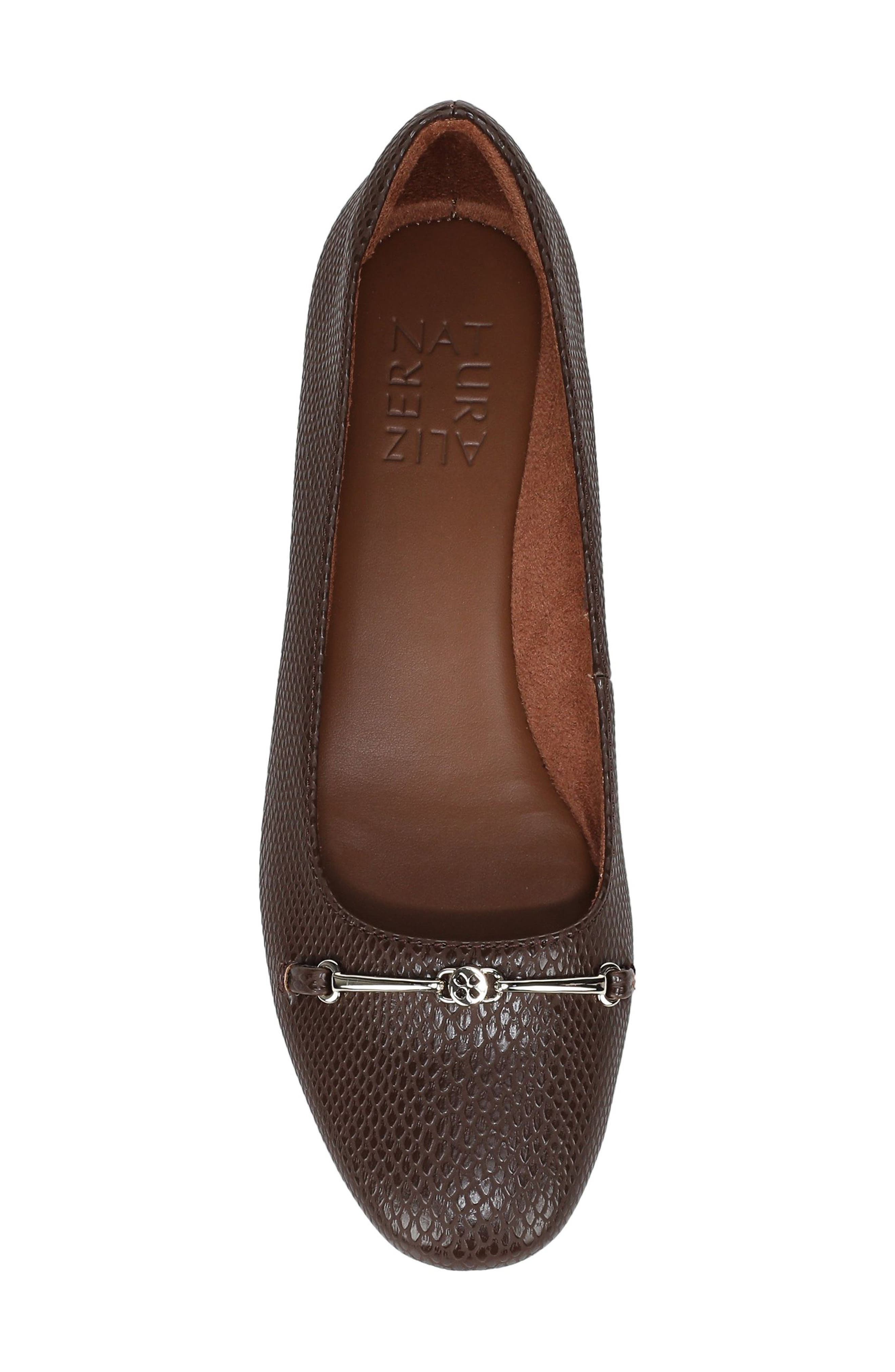 Kendall Flat, Alternate, color, DARK BROWN SNAKE FAUX LEATHER