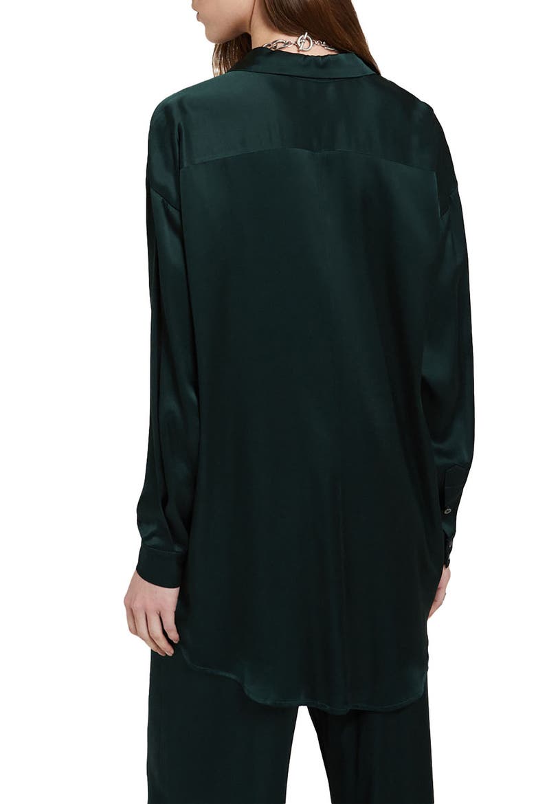 Viscose Palazzo Pants, Alternate, color, Forest