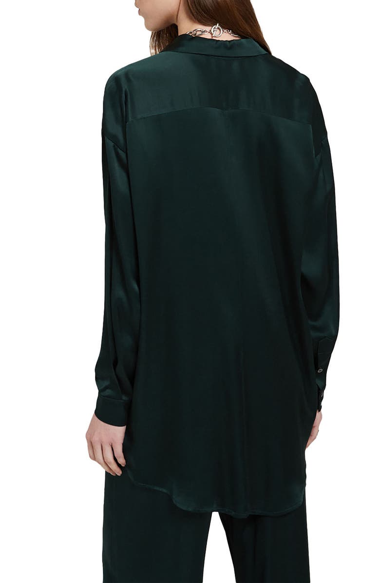 ottod'Ame Viscose Palazzo Pants, Alternate, color, Forest
