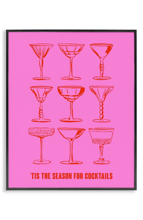 'Tis The Season Framed Canvas Wall Art