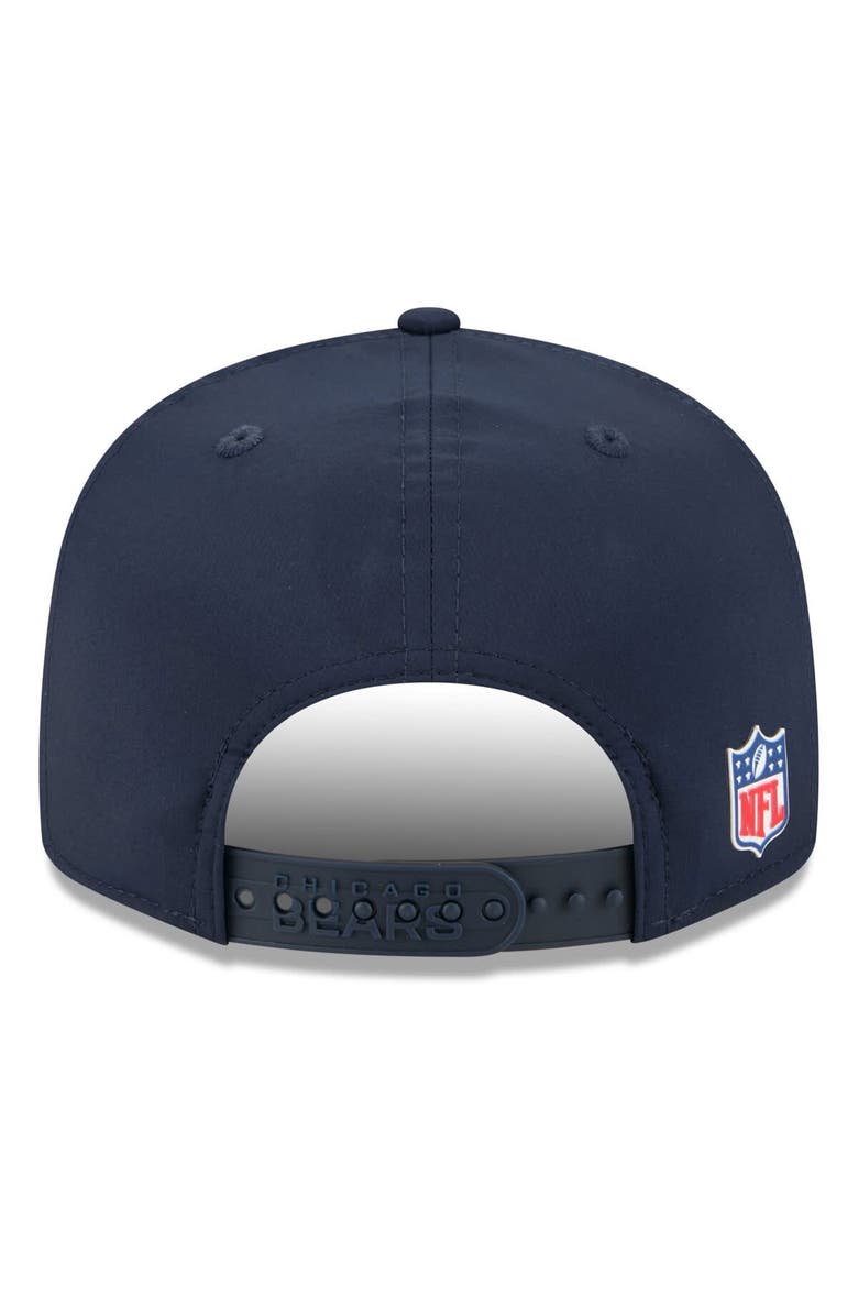New Era Men's New Era Navy Chicago Bears 2025 Sideline Split Panel 9FIFTY Snapback Hat, Alternate, color, Navy