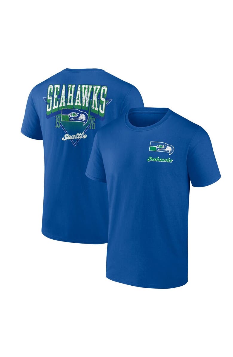 FANATICS Men's Fanatics Royal Seattle Seahawks Never Over T-Shirt, Alternate, color, 
