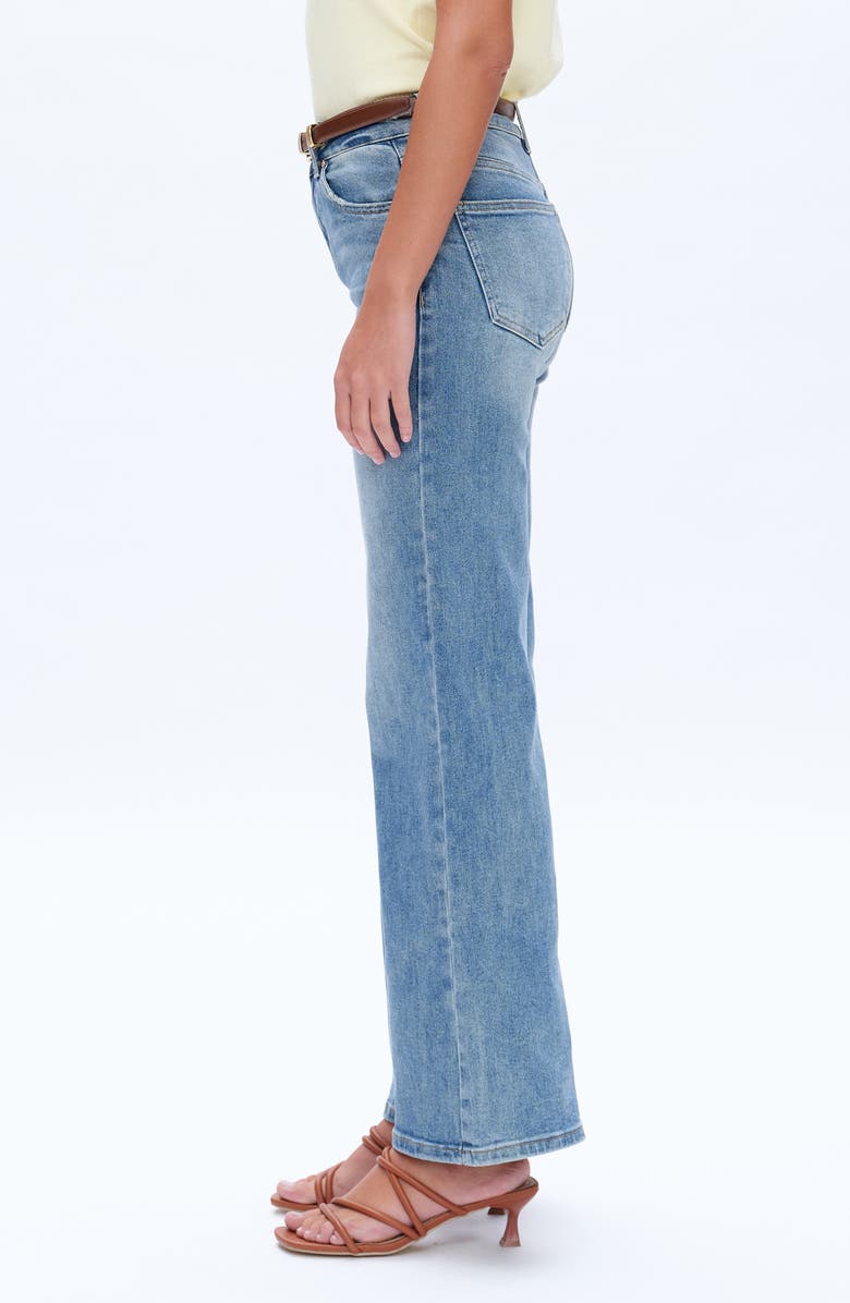 Bayeas Mid Rise Wide Leg Jeans, Alternate, color, Medium Blue