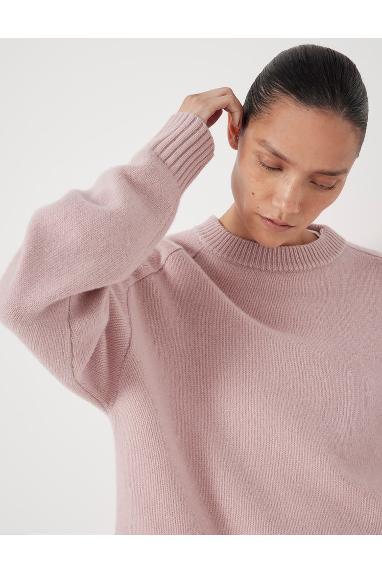 Nina Merino Wool Sweater, Alternate, color, Blush Pink