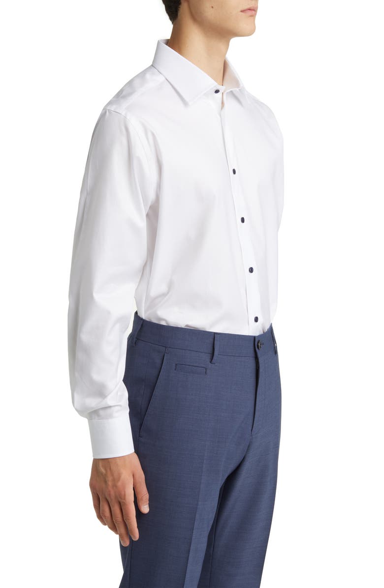 Trim Fit Super Fine Twill Dress Shirt
