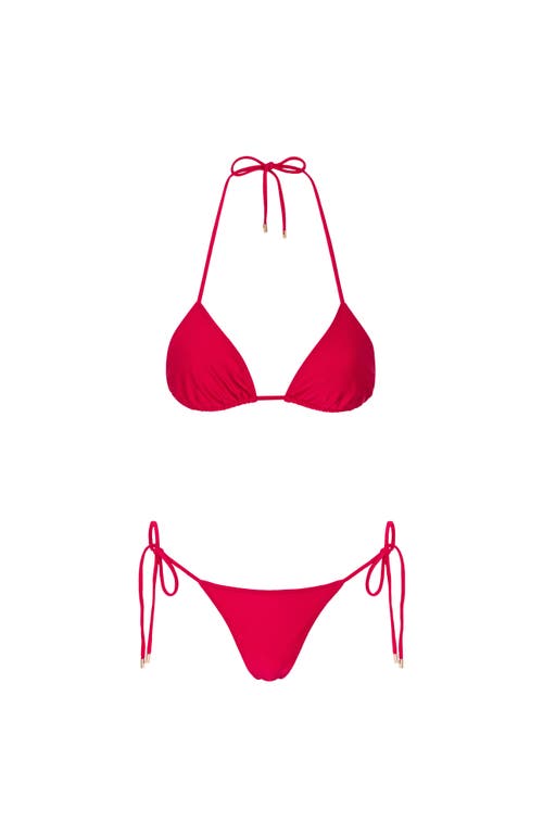 Sunkissed Le Triangle Swim Bottom In Cherry