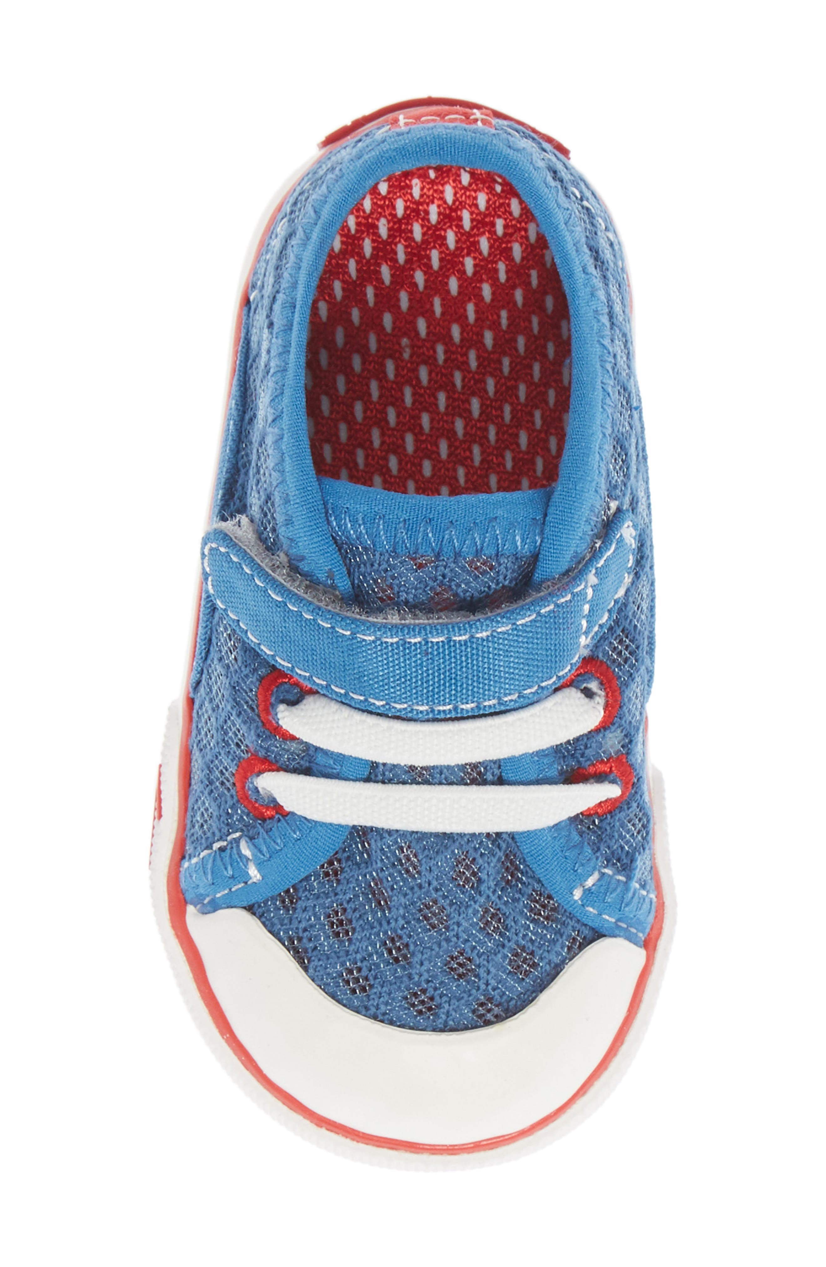 Saylor Sneaker, Alternate, color, BLUE/ RED