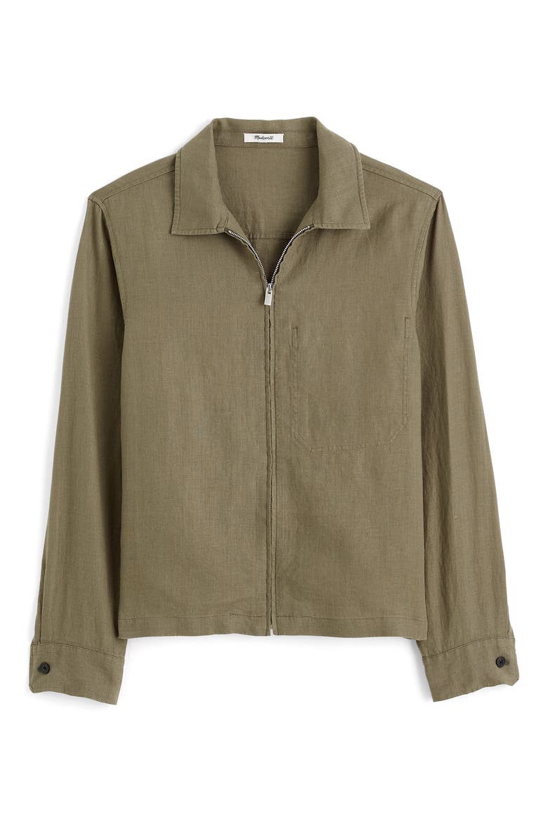 【希少】90s linen zip shirts jacket usa製 Linen Zip Front Shirt Jacket (Men) | Nordstrom
