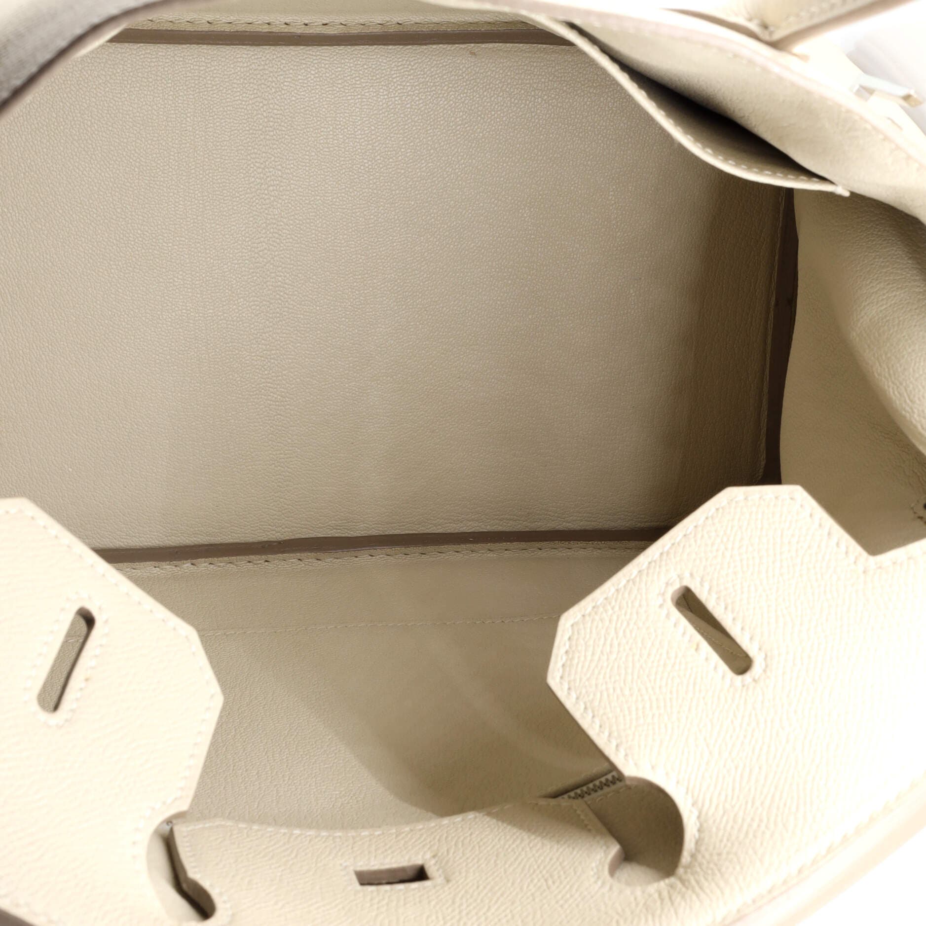 Pre-Owned Hermes Birkin Handbag Light Epsom with Palladium Hardware 30, Alternate, color, 