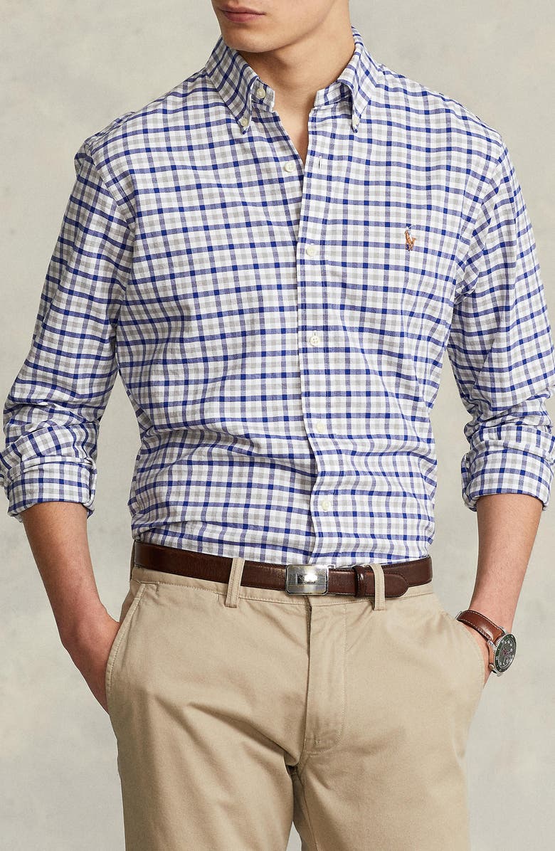 Polo Ralph Lauren Oxford Cotton Poplin Button-Down Shirt, Alternate, color, 