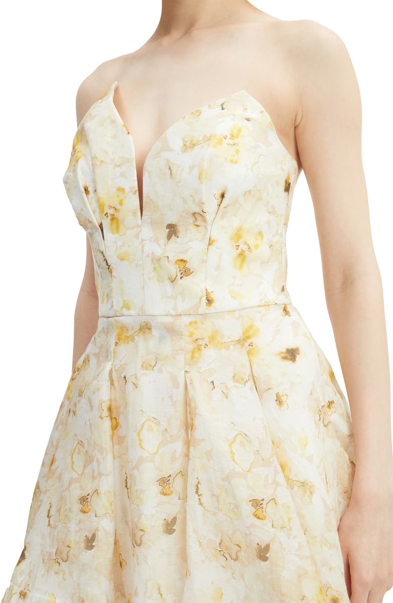 Bardot Abrielle Strapless Minidress, Alternate, color, 