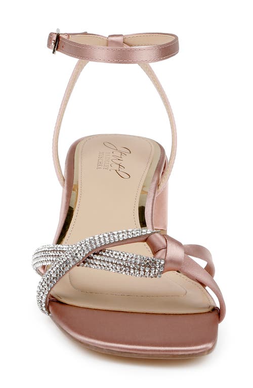 Jewel Badgley Mischka Fern Ankle Strap Sandal In Gold
