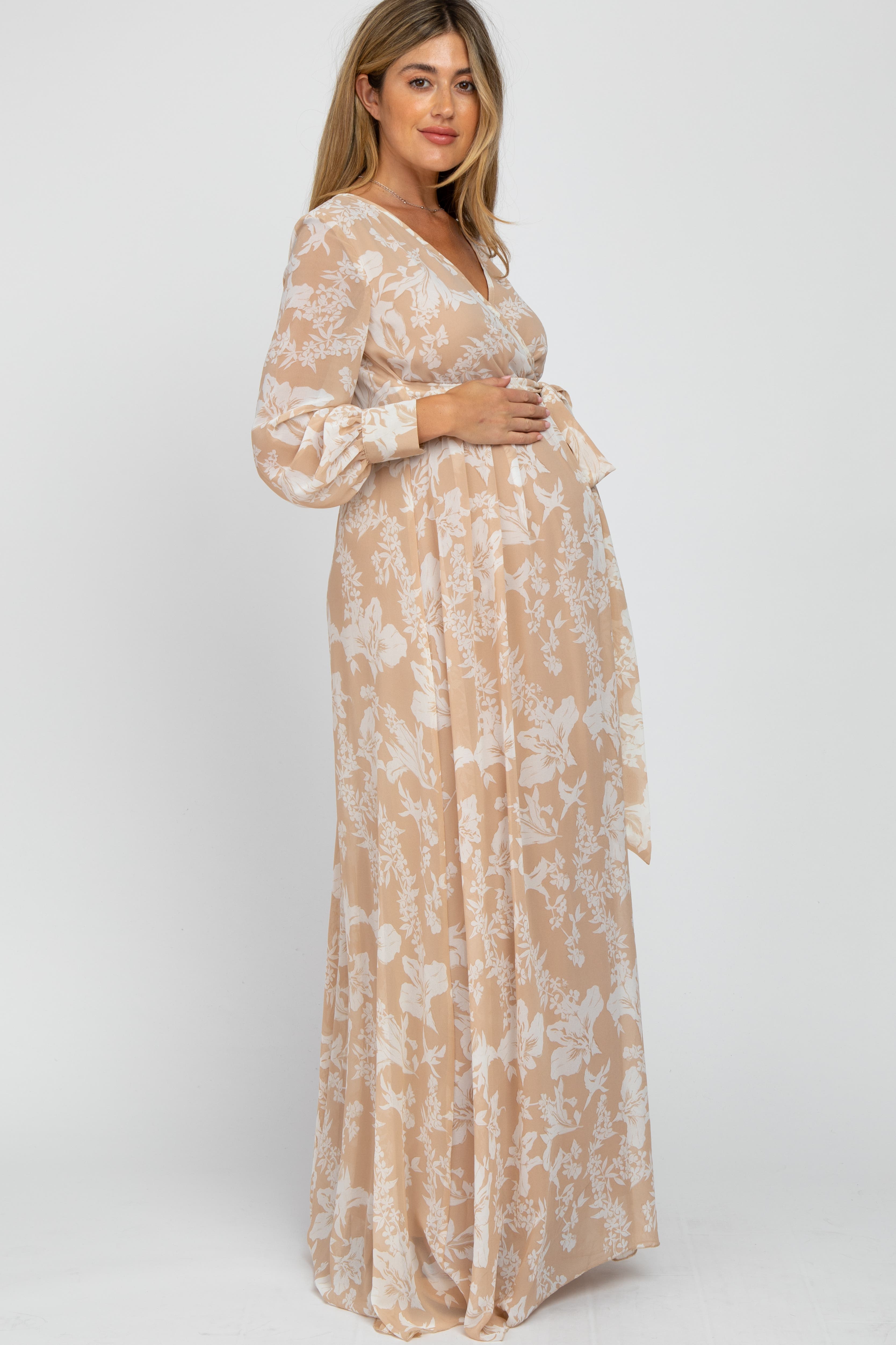 Floral Chiffon Maxi Dress - image 2