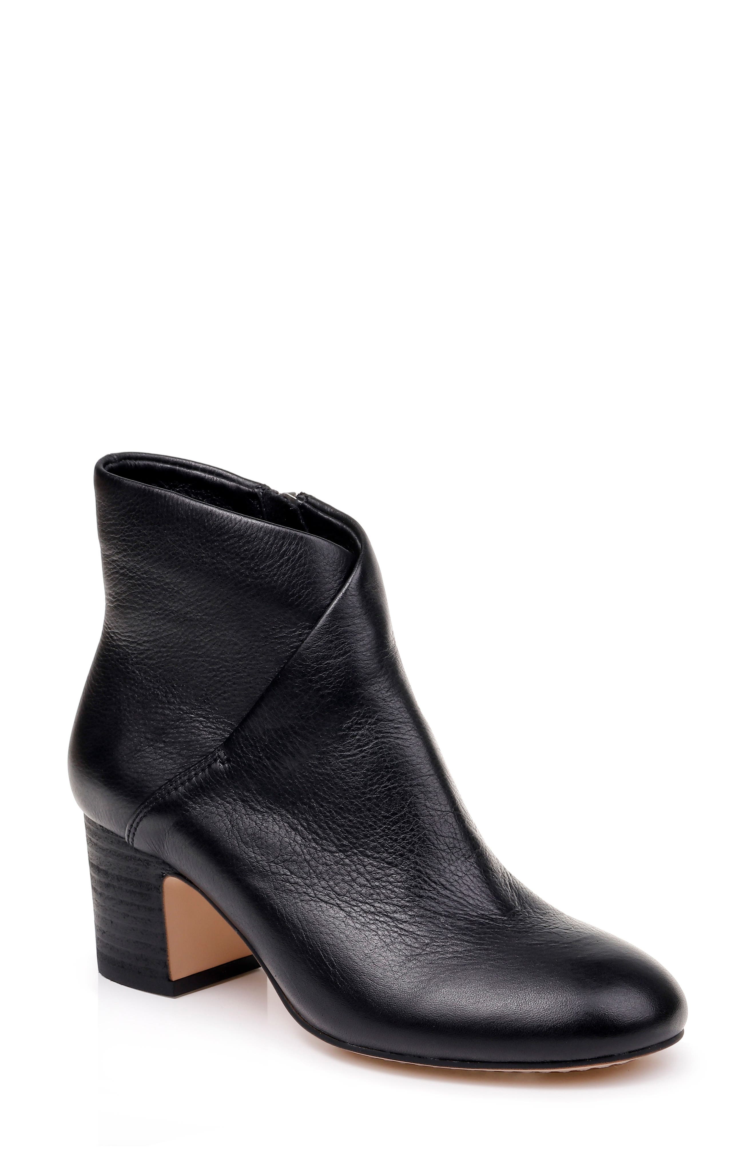 Hespera Bootie, Main, color, BLACK LEATHER