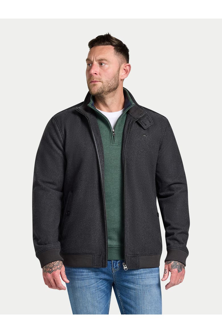 Wool Harrington Jacket, Main, color, Charcoal