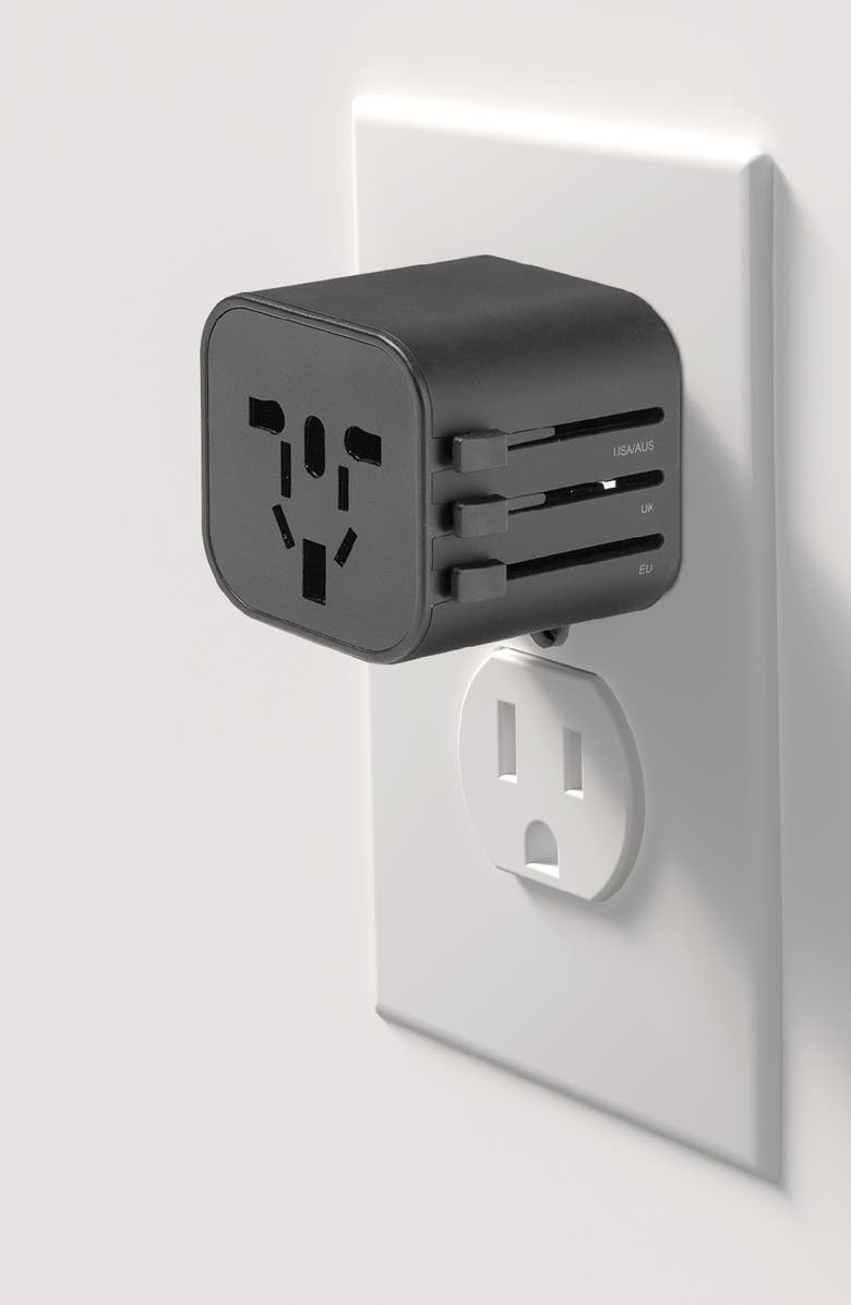 MERKURY INNOVATIONS World Travel Adapter, Alternate, color, Black