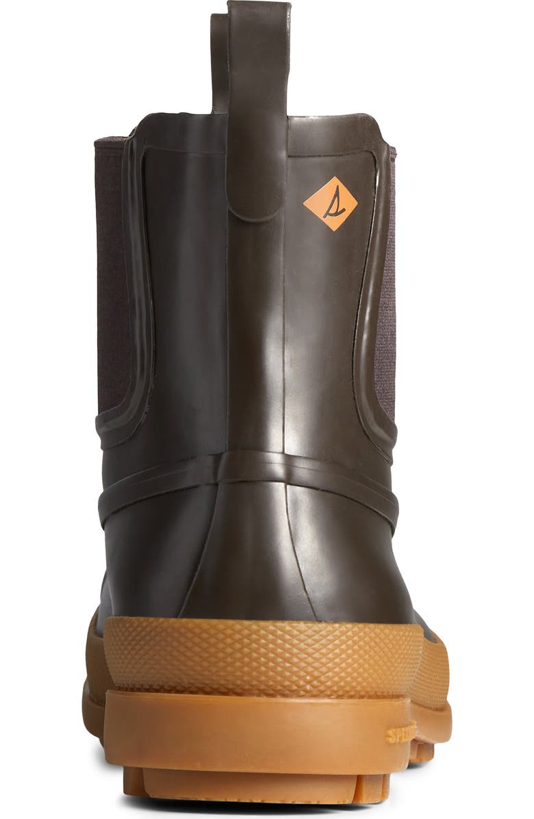 Sperry Cold Bay Waterproof Chelsea Rain Boot, Alternate, color, Brown