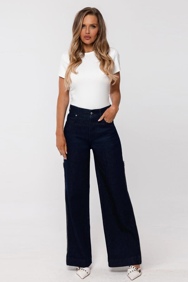 The Caroline Pant, Alternate, color, Indigo