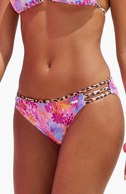 Leopard Floral Classic Bikini Bottom