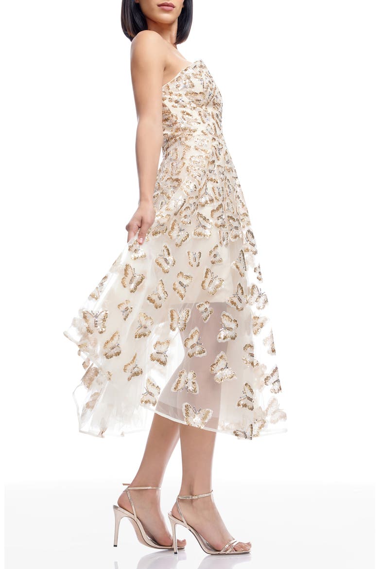 champagne butterfly dress NBD Celenia Maxi Dress in Champagne Butterfly