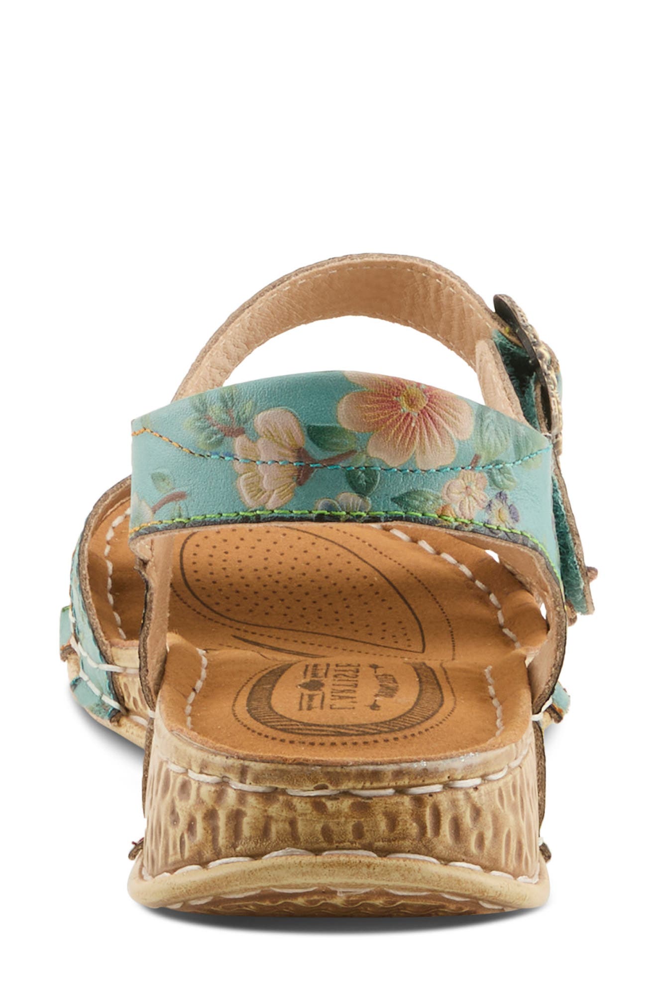 Off Center Sandal, Alternate, color, SKY BLUE MULTI