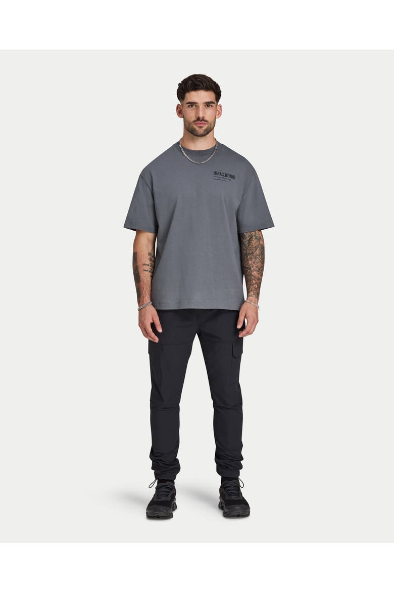 Tech Tapered Cargo Trousers, Alternate, color, Black