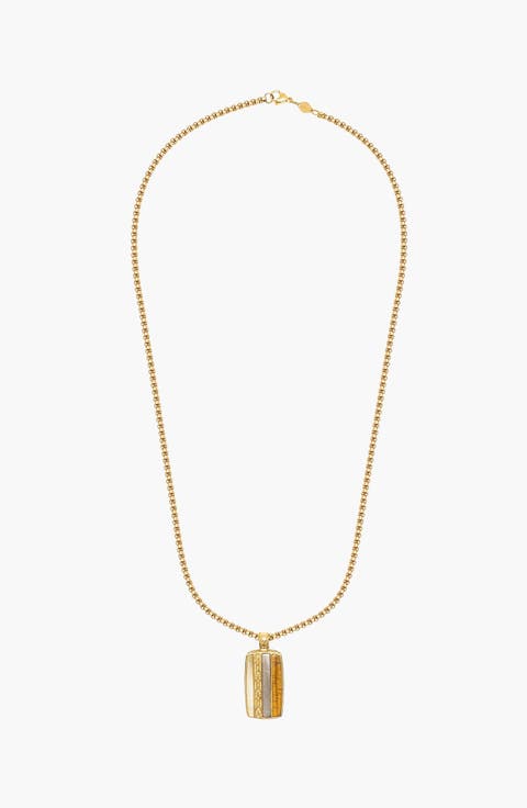 Gold Trinity Pendant Necklace