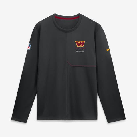 Men's Nike  Black Washington Commanders Sideline Coaches UV Dri-FIT Long Sleeve Shirt