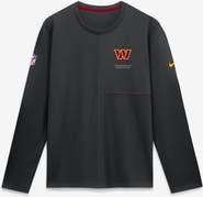 Nike Men's Nike Black Washington Commanders Sideline Coaches UV Dri-FIT Long Sleeve Shirt