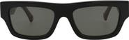 Gucci Novelty 55mm Rectangular Sunglasses