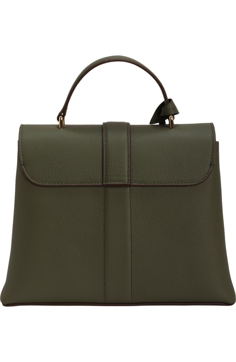 GORSKI Leather Bag with Crossbody Strap, Alternate, color, Olive