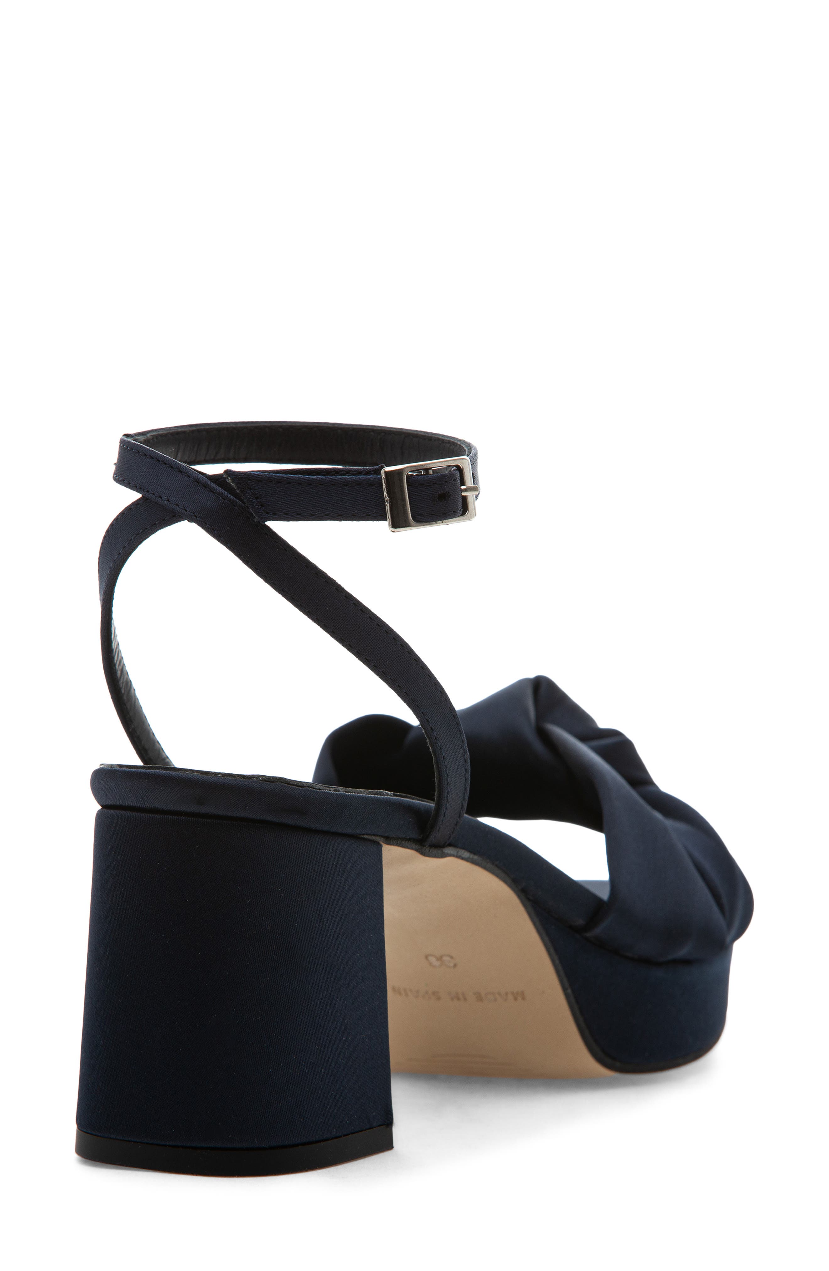 Malik Ankle Strap Platform Sandal, Alternate, color, NAVY