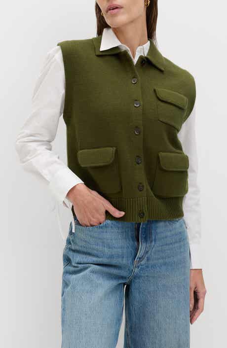 Polo Collar Sweater Vest