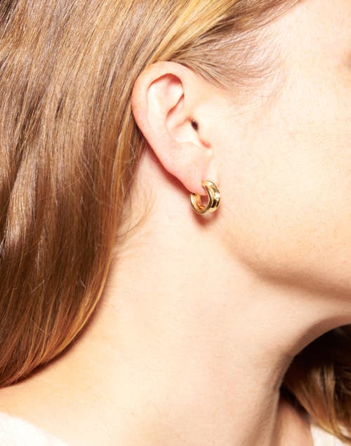 Odette New York Blanca Hoop Earrings In Brass