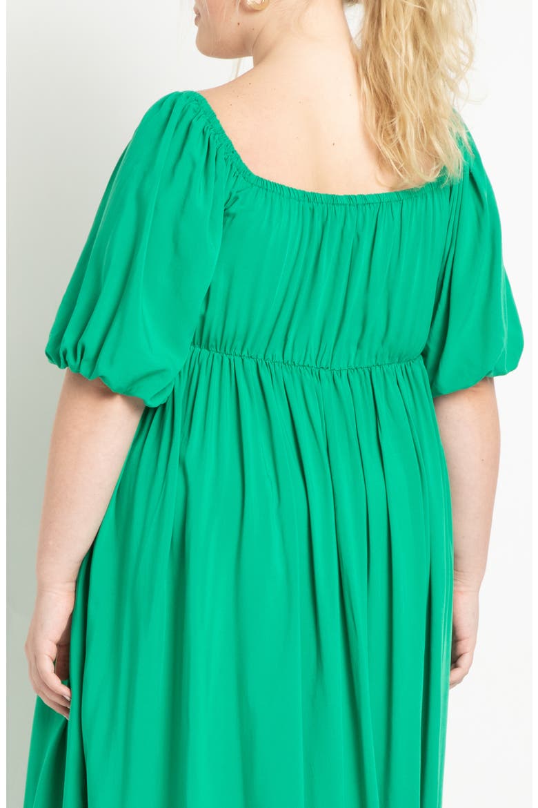 Tie Front Maxi Dress, Alternate, color, EMERALD