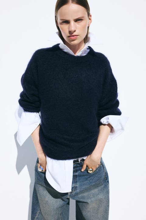 Oversized Mohair-Blend Sweater