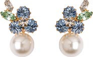 Jennifer Behr Vivi Crystal & Faux Pearl Drop Earrings