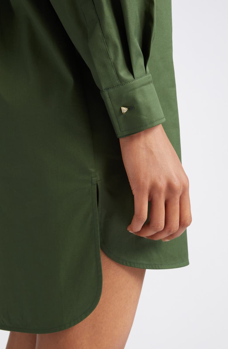 Max Mara Pucci Long Sleeve Stretch Cotton Shirtdress, Alternate, color, 