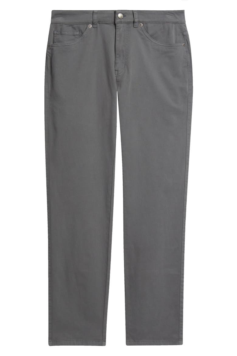 Signature Stretch Sateen Pants, Alternate, color, IRON