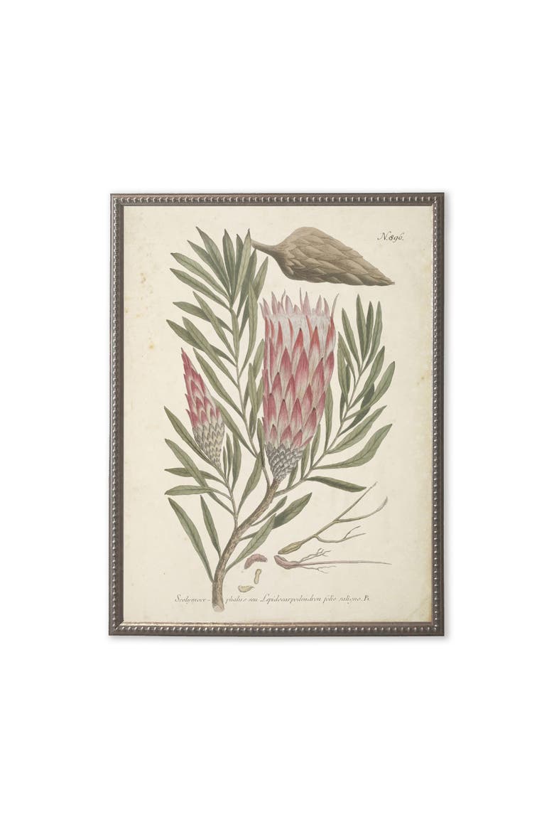 Pink Flower in Silver-Beaded Frame, Main, color, Multi