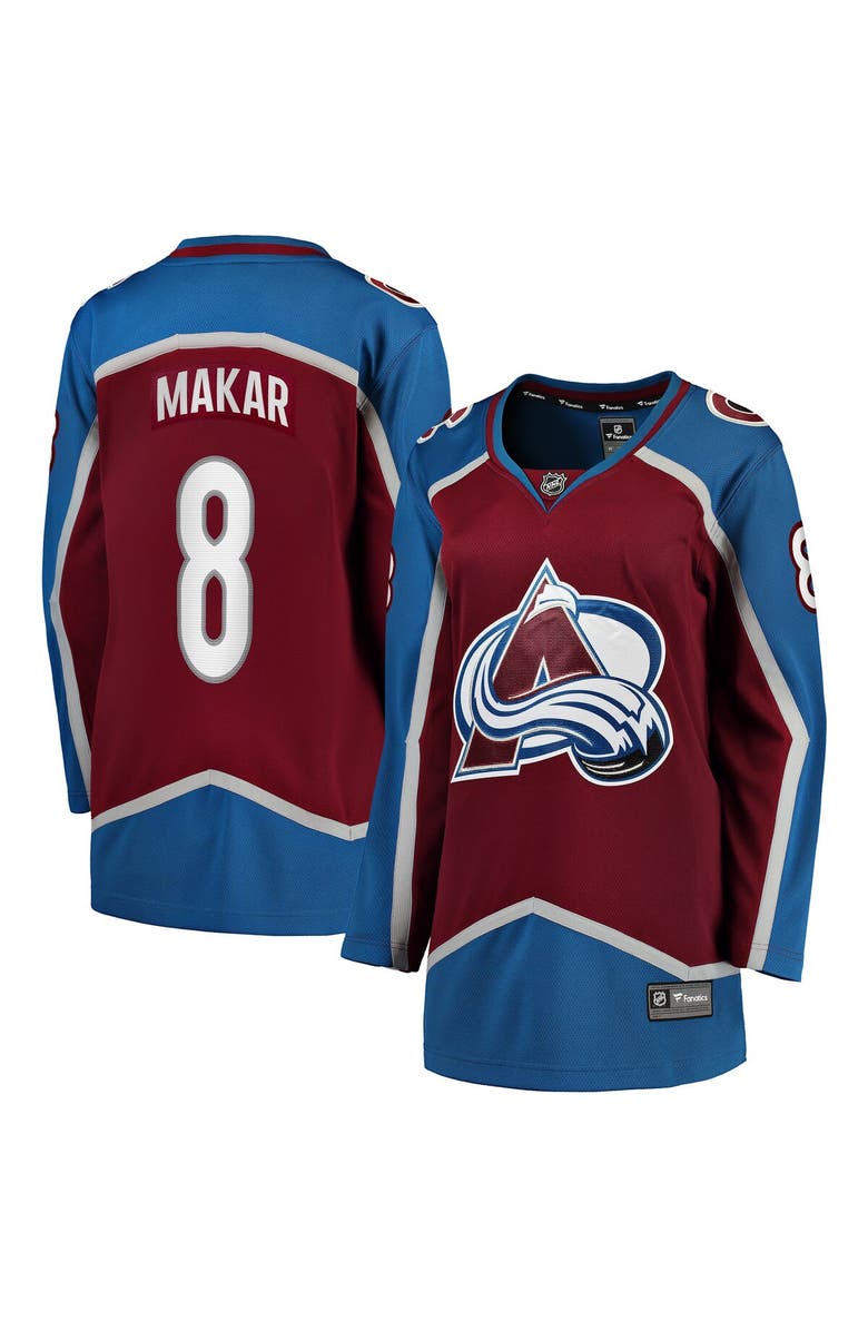 FANATICS Women's Fanatics Branded Cale Makar Burgundy Colorado Avalanche Home Premier Breakaway Player Jersey, Alternate, color, Burgundy