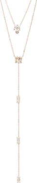 Nordstrom Layered Cubic Zircoina Y-Necklace