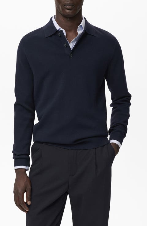 Long Sleeve Piqué Polo