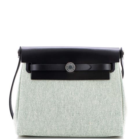 Herbag Zip Toile and Leather 20