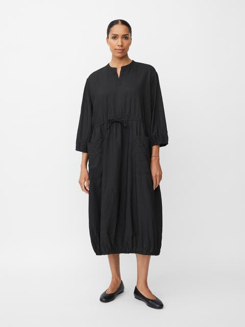 MaNymosa 3/4 Sleeve Loose Fit Midi Dress