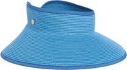 Vince Camuto Roll-Up Straw Visor