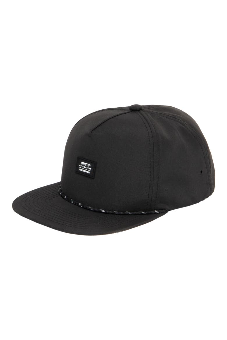 Tech Snapback Hat, Main, color, BLACK